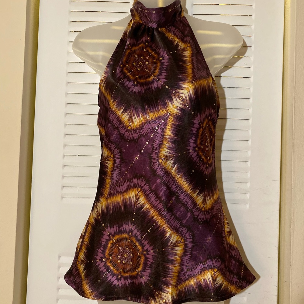 ๐P.O.P SEXY SATIN TANK TOP PURPLE SIZE SMALL - Picture 6 of 6